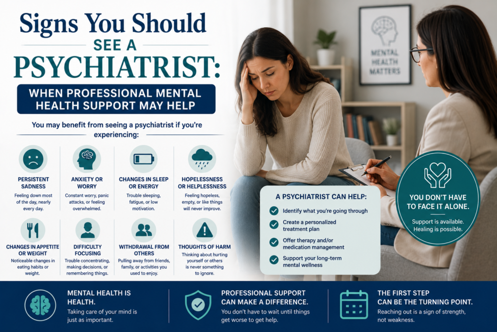 Signs You Should See a Psychiatrist: When Professional Mental Health Support May Help