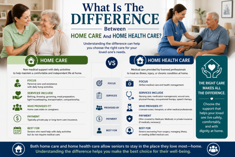 What Is The Difference Between Home Care And Home Health Care?