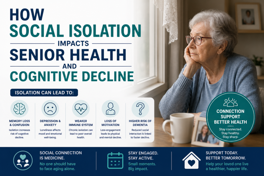 How Social Isolation Impacts Senior Health And Cognitive Decline