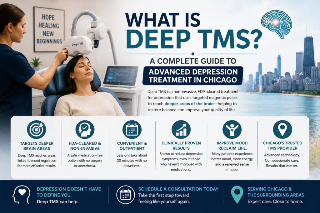What Is Deep TMS? A Complete Guide to Advanced Depression Treatment in Chicago