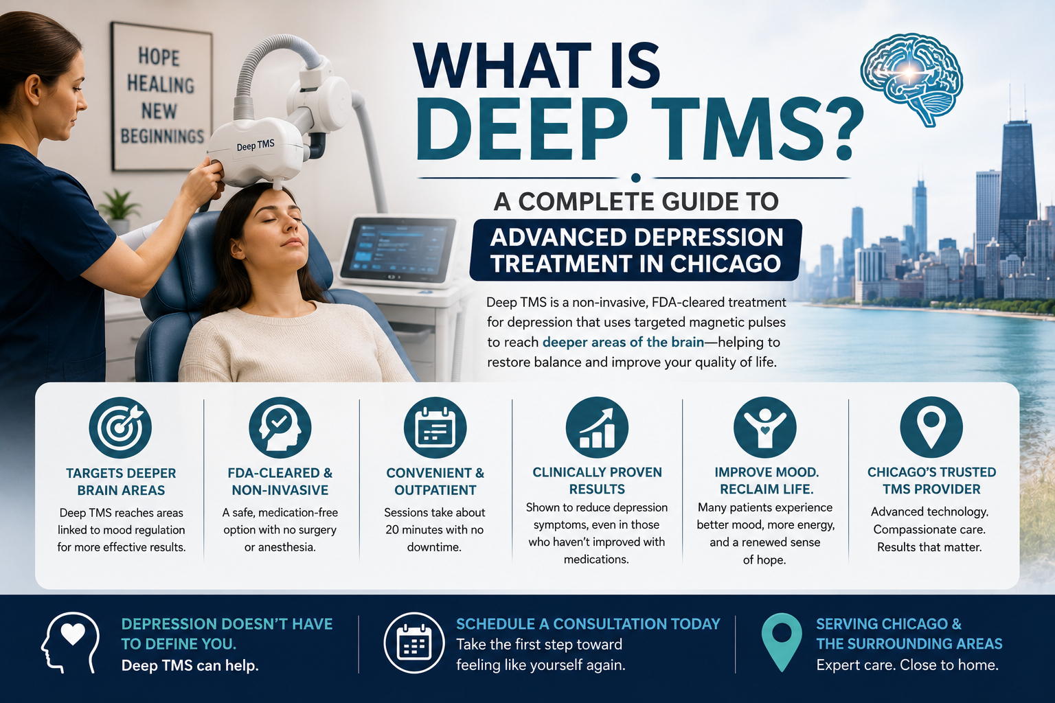 What Is Deep TMS? A Complete Guide to Advanced Depression Treatment in Chicago