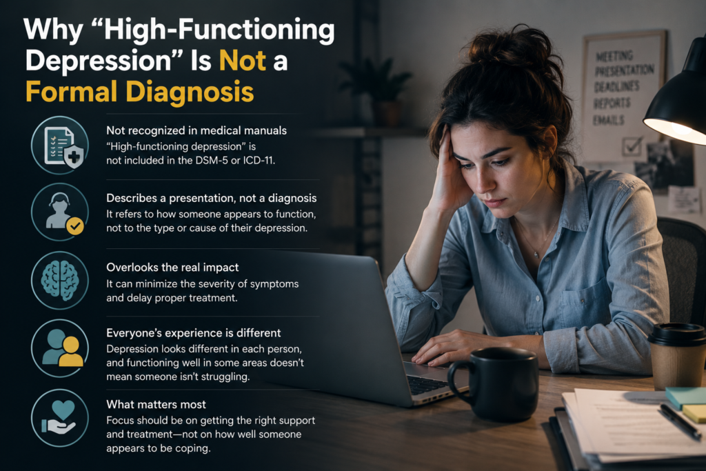 Why “High-Functioning Depression” Is Not a Formal Diagnosis